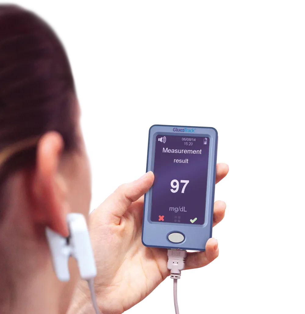 {'en': 'Glucotrack, non -invasive meter, now available in Spain', 'es': 'Glucotrack, medidor no invasivo, ya disponible en España'} Image