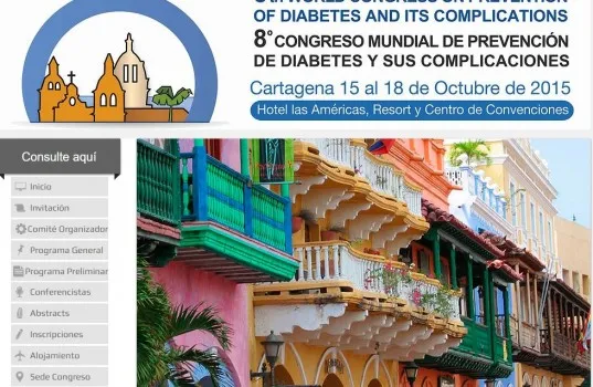 {'en': '8th World Diabetes Prevention Congress in Colombia', 'es': '8º Congreso Mundial de Prevención de la Diabetes en Colombia'} Image