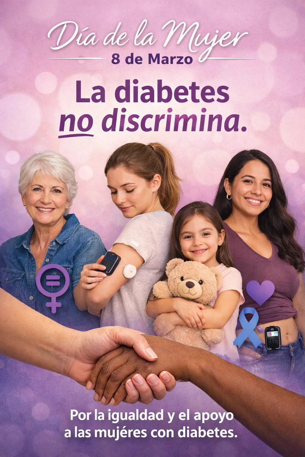 {'en': 'Equality in diabetes', 'es': 'La igualdad en la diabetes'} Image