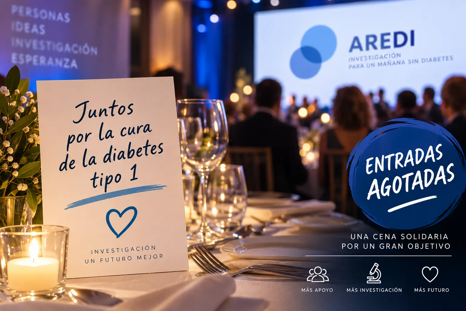 {'en': '300 personas, una cena y un objetivo: avanzar hacia la cura', 'es': '300 personas, una cena y un objetivo: avanzar hacia la cura'} Image