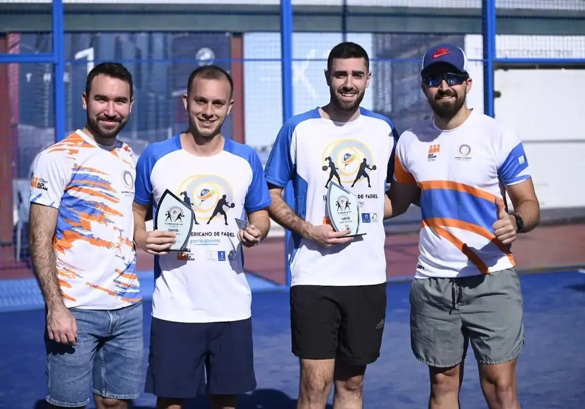 {'en': 'Diabetes and sport shake hands in the III American Padel Balena Tournament', 'es': 'La diabetes y el deporte se dan la mano en el III torneo benéfico de Pádel Americano'} Image