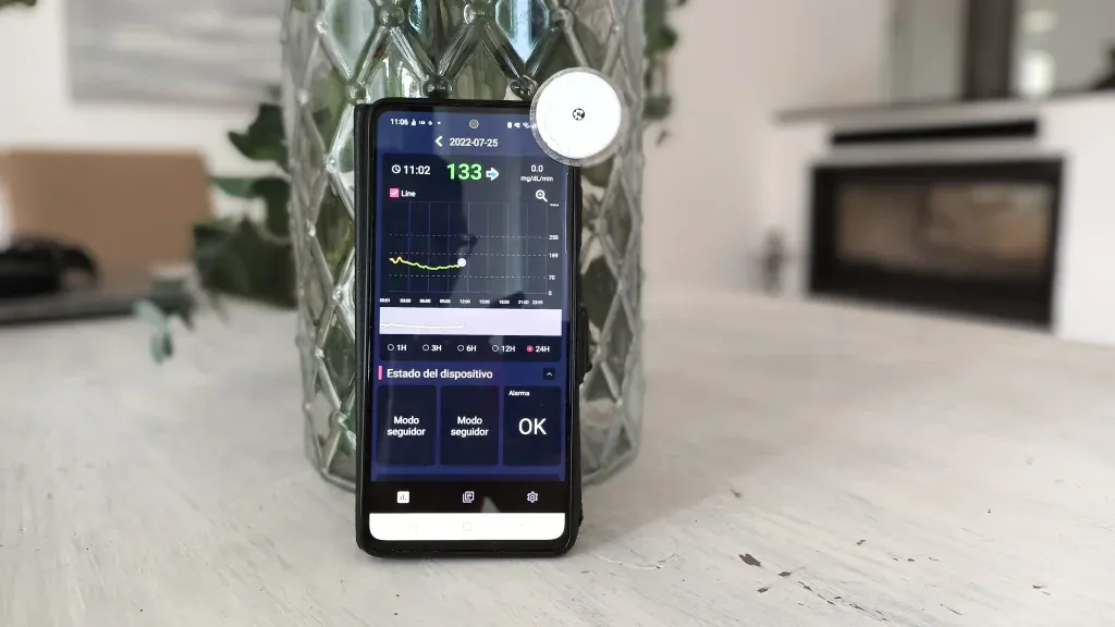 {'en': 'Librelink stops measuring continuously', 'es': 'Librelink deja de medir en continuo'} Image