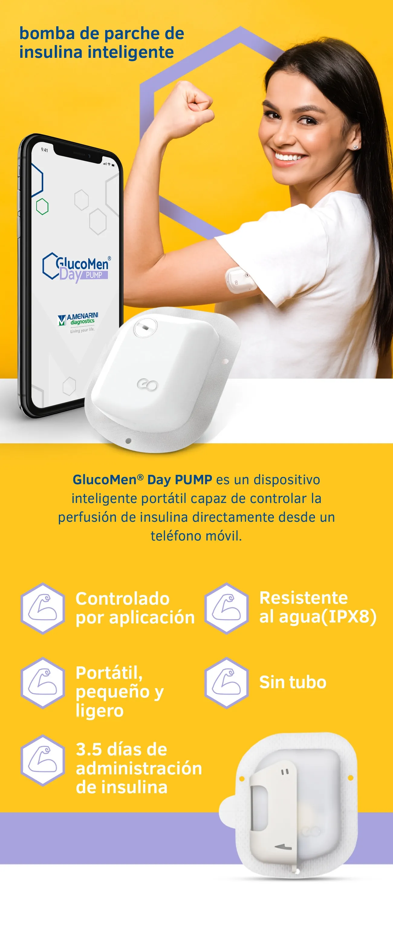 {'en': 'Glucomen Day Pump + Freestyle Sensor 2', 'es': 'Glucomen Day Pump + Freestyle Sensor 2'} Image