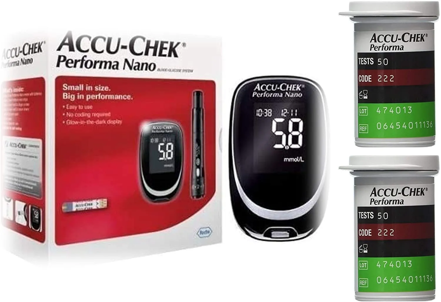 {'en': 'ACCU-Chek Perform', 'es': 'Accu-Check Performa'} Image