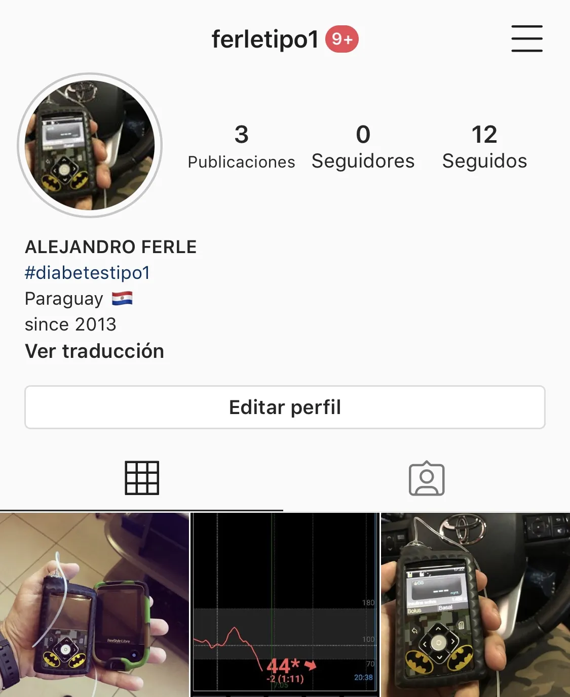 {'en': 'Instagram account', 'es': 'Cuenta de instagram'} Image