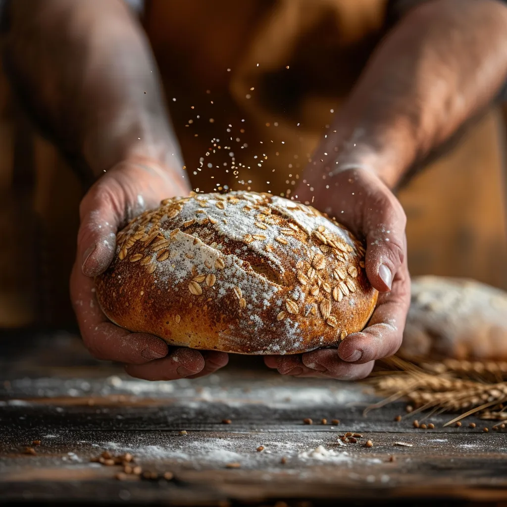 {'en': 'Make bread at home?', 'es': 'Hacer pan en casa?'} Image