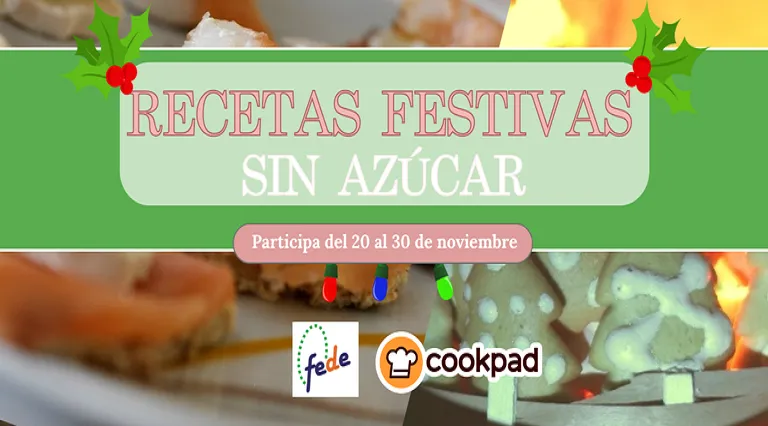 {'en': 'Christmas -free Christmas recipes for patients with diabetes', 'es': 'Concurso de recetas navideñas sin azúcar para pacientes con diabetes'} Image