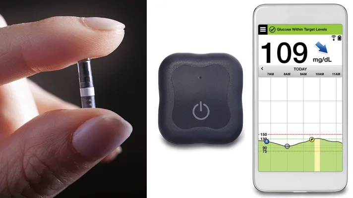 {'en': 'EANSENSE CGM - Implantable device that controls diabetes 6 months', 'es': 'Eversense CGM - Dispositivo implantable que controla la diabetes 6 meses'} Image