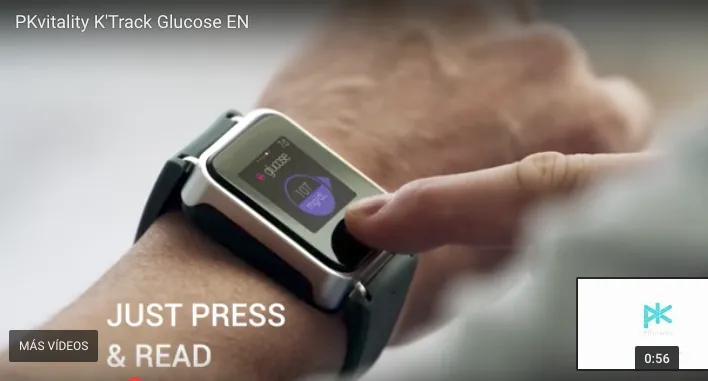 {'en': 'PKVITALITY’S GLUCOSE METER WATCH', 'es': 'Reloj medidor de glucosa PKvitality’s'} Image