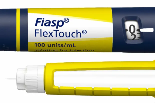 {'en': 'New insulin "Fiasp" by Novo Nordisk', 'es': 'Nueva insulina "Fiasp" de Novo Nordisk'} Image