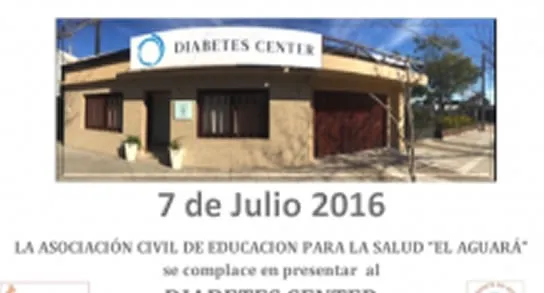 {'en': 'They inaugurate the diabetes center in the Aguará (Argentina)', 'es': 'Inauguran el Diabetes Center en El Aguará (Argentina)'} Image