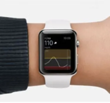 {'en': 'Apple with sensors to treat diabetes', 'es': 'Apple con sensores para tratar diabetes'} Image