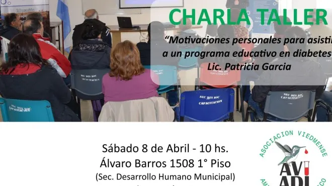 {'en': 'New talk about diabetes in Viedma', 'es': 'Nueva charla sobre diabetes en Viedma'} Image