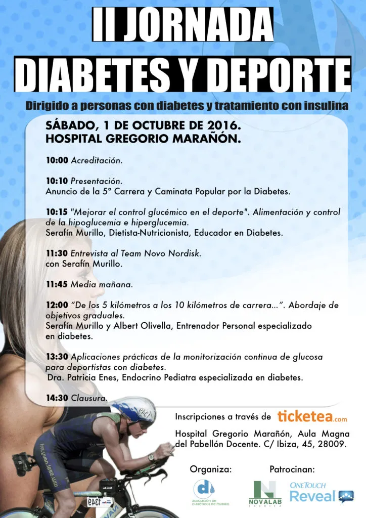 {'en': 'II Diabetes and Sports Day', 'es': 'II Jornada de Diabetes y Deporte'} Image