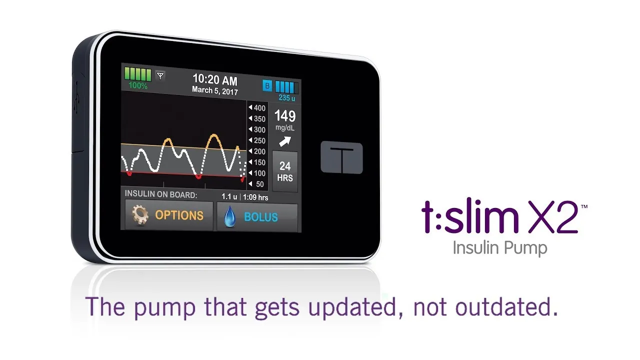 {'en': 'Review + Tandem T Microinfusora: Slim X2 Basal IQ (predictive stop)', 'es': 'Review + Microinfusora Tandem T:Slim X2 Basal IQ (parada predictiva)'} Image